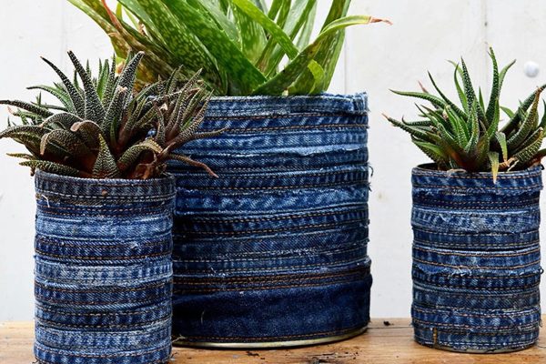 Upcycled Denim Planters: Sustainable Style for Urban Gardens